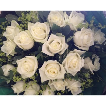 ultimate luxury cream rose bouquet